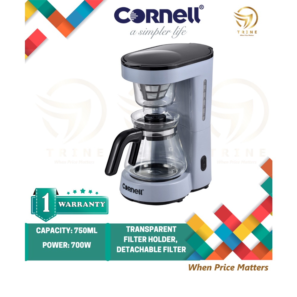 Pensonic PCM-1900 Coffee Maker PCM1900/ Cornell Blue Bae Series Household Keep Warm Coffee Maker CCM-E075X