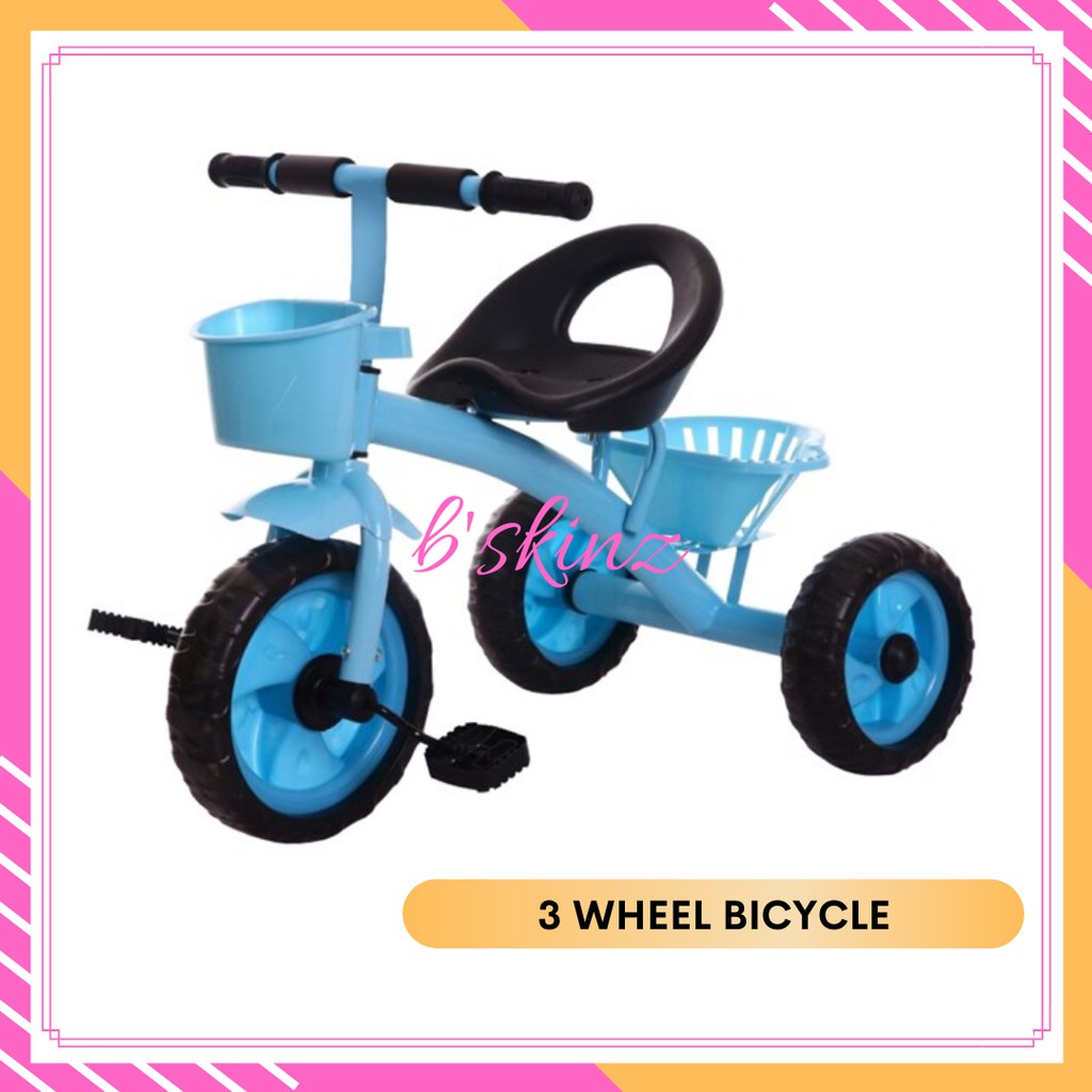 3 Wheel Bicycle With Basket Basikal Roda Tiga Basikal Budak Shopee
