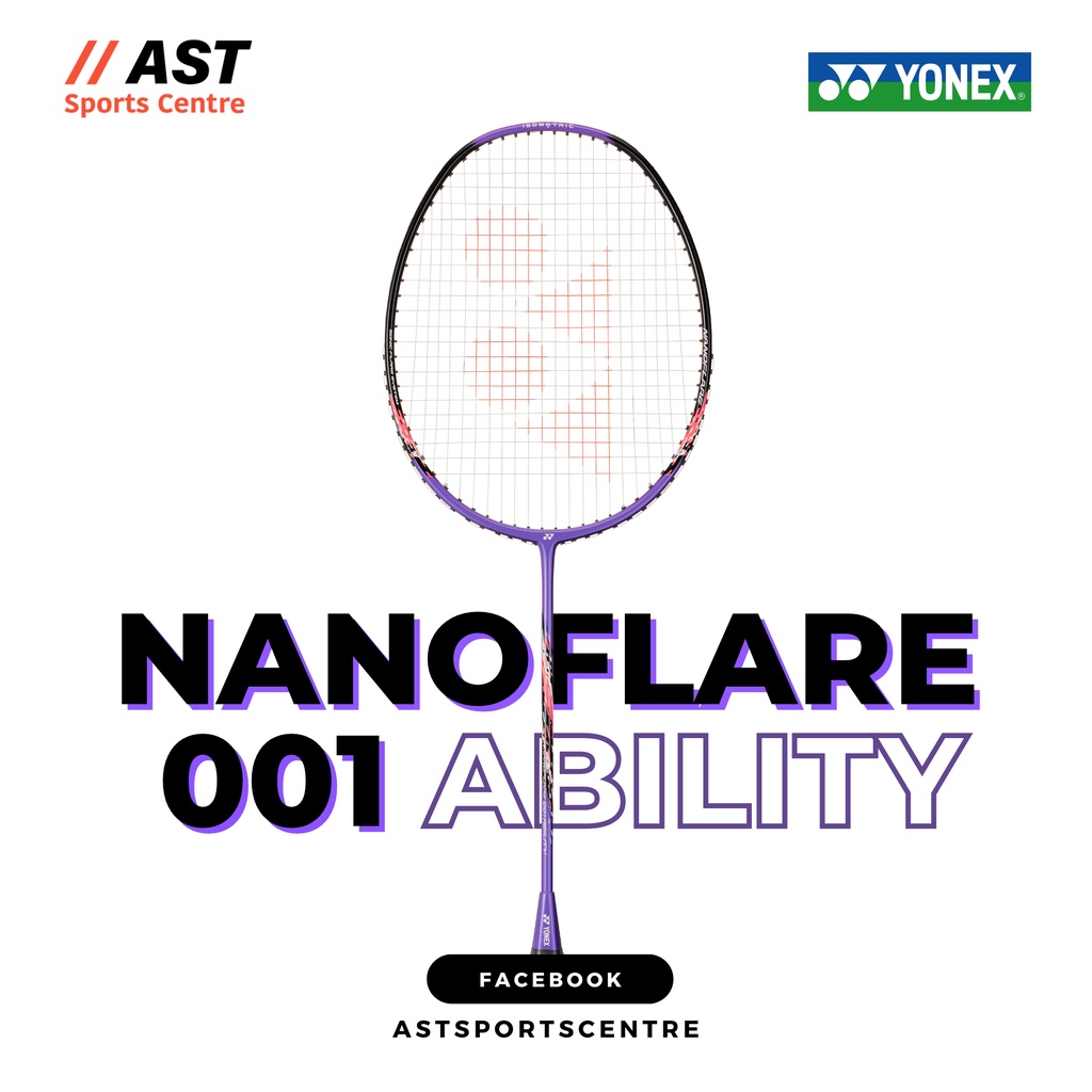 YONEX Nanoflare 001 Ability Badminton Rackets (Original) Dark Purple
