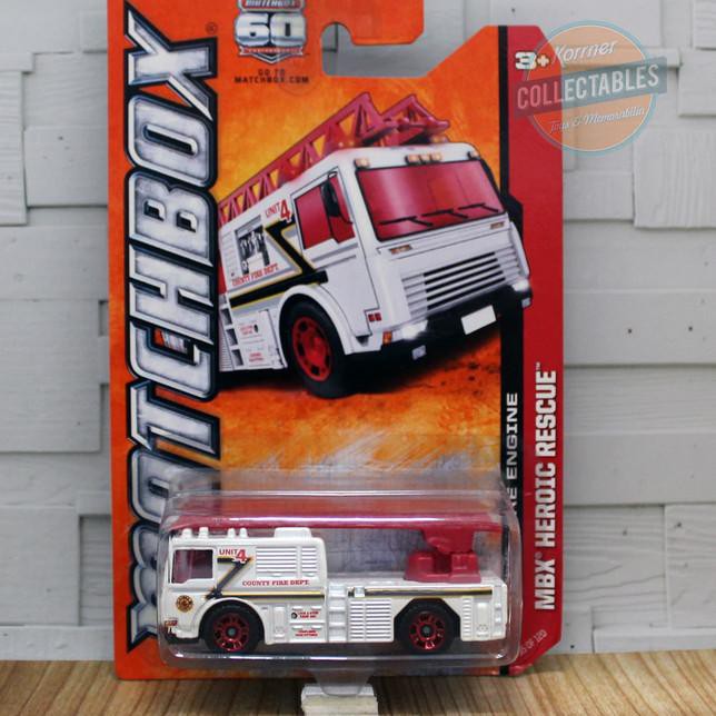 Matchbox Yellow 2006 Fire Engine Truck 1:64 Scale Diecast Toy Car Mattel 