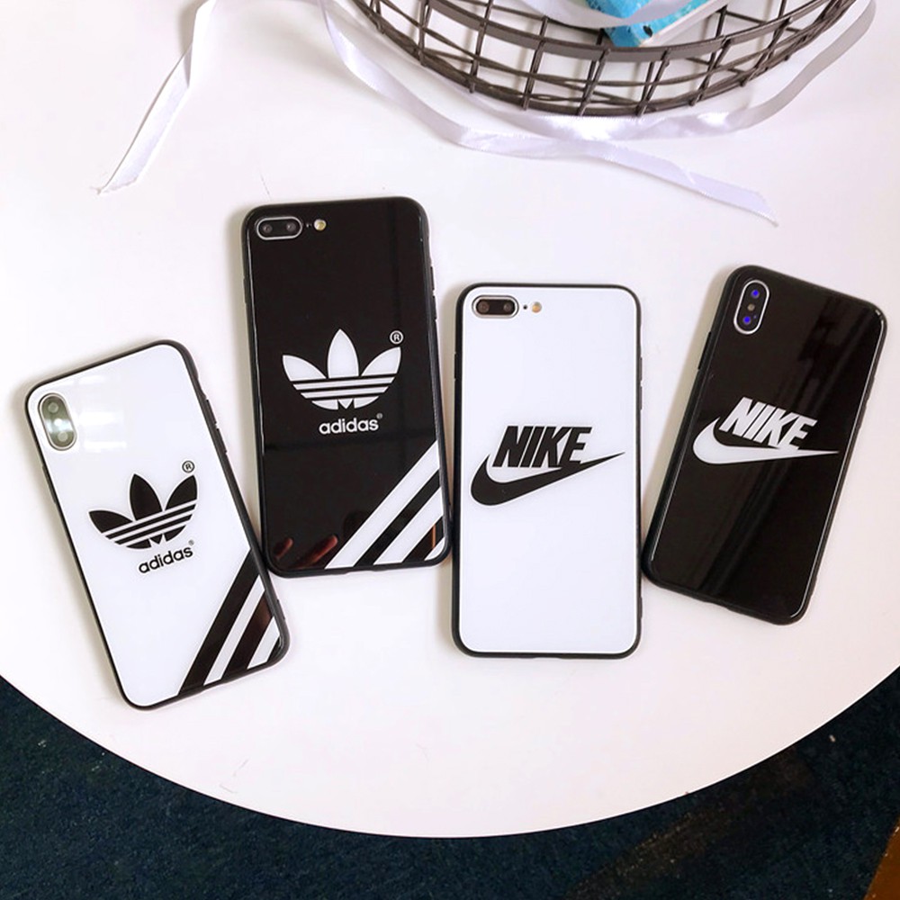 Adidas Nike Pattern Iphone 6 6s 7 8 Plus X Xr Xs Max Tempered