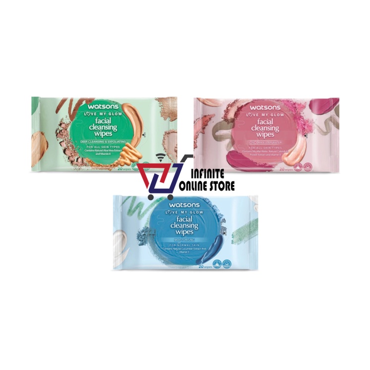 Watsons Facial Cleansing Wipes (3 in 1 Micellar Water / Moisturising