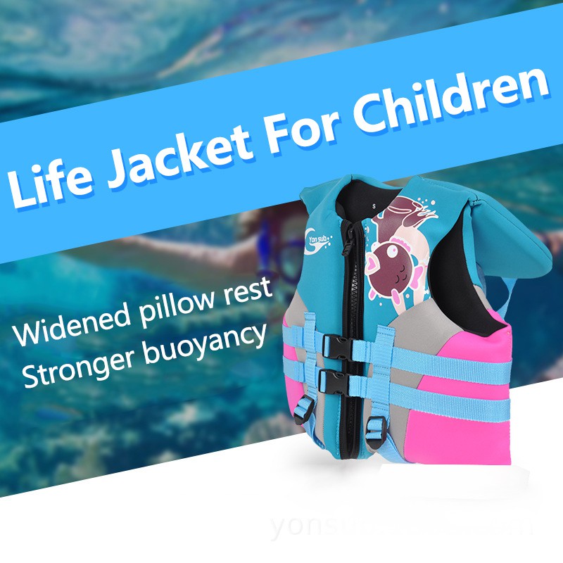 Kid Life Jacket Children Baby Water Sport Neoprene Life Safety Vest Swimwear Swimming Accessorie