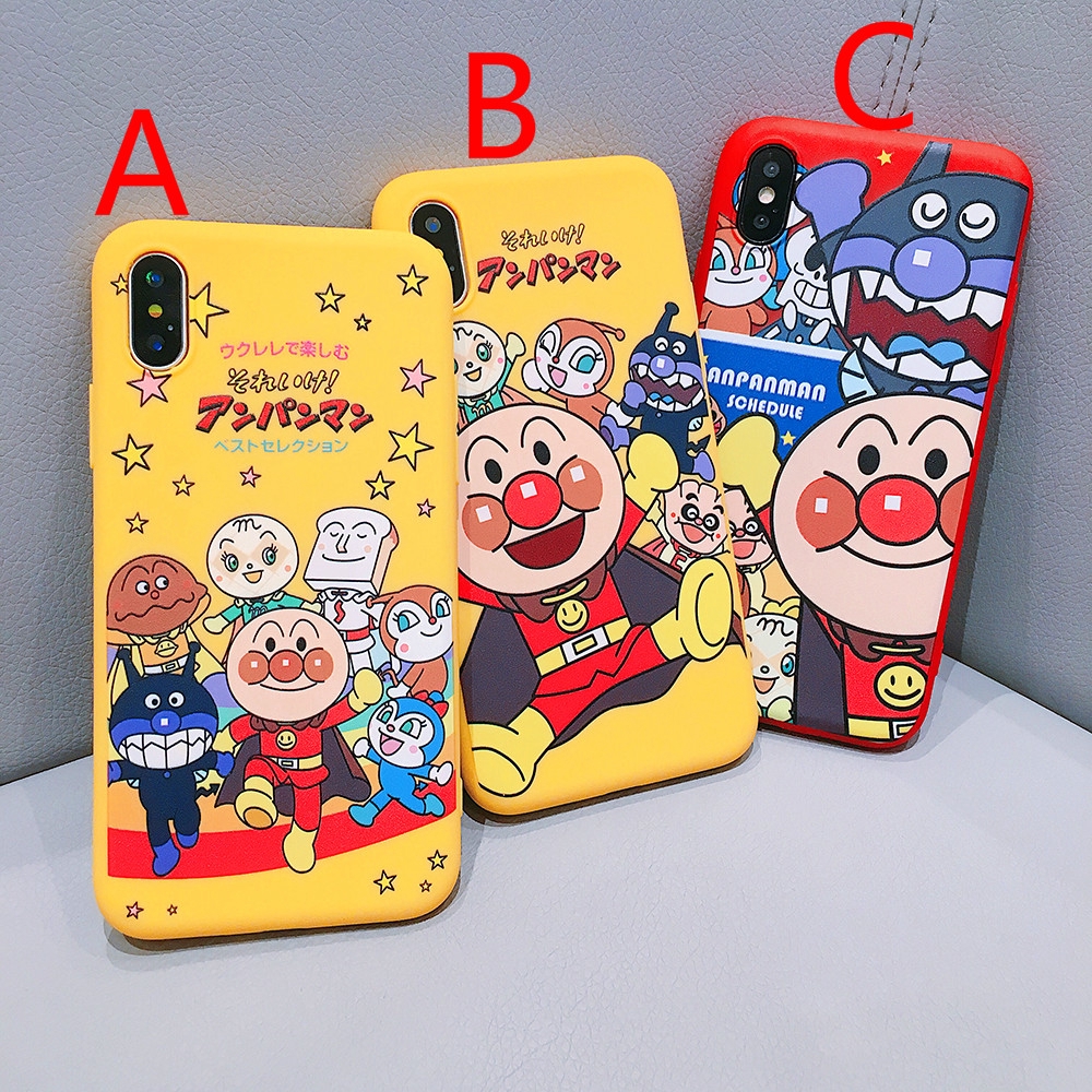 Anpanman Dokin Chan Omusubiman Phone Case Iphone 6 7 8plus Xs Max Xr Soft Cover Shopee Malaysia