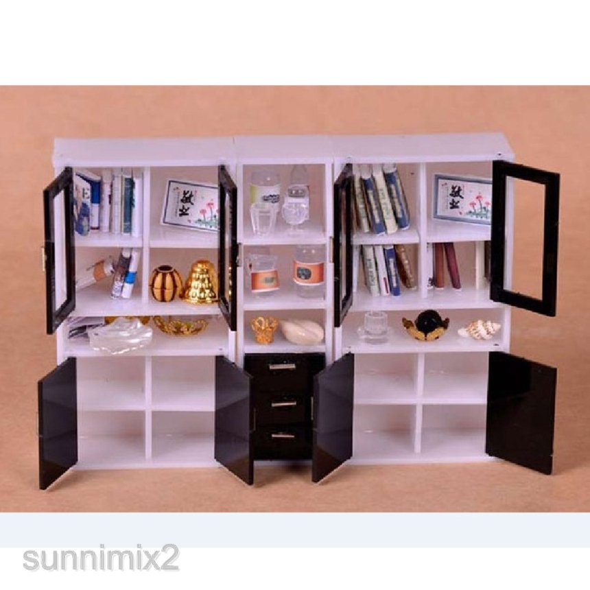 1 12 Dollhouse Furniture Multifunctional Cabinet Bookshelf Kids