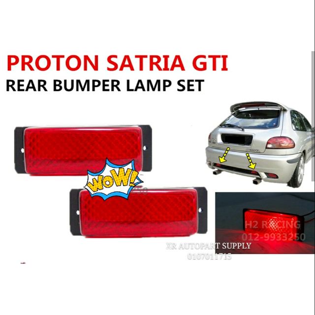 Proton Satria Gti Rear Bumper Ref Fog Lamp Shopee Malaysia
