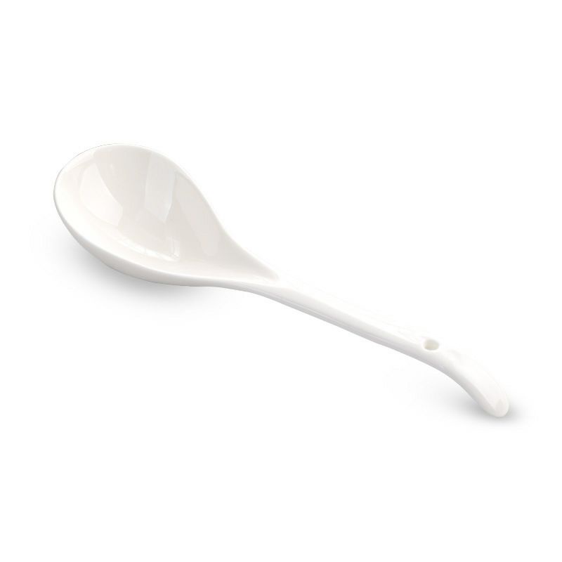 ceramic extra large pure white soup spoon (RS2640) | Shopee Malaysia