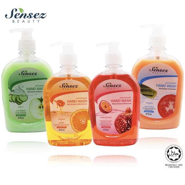 Sensez Beauty Hand Wash Series 4 Variants Sabun Pencuci Tangan Shopee Malaysia