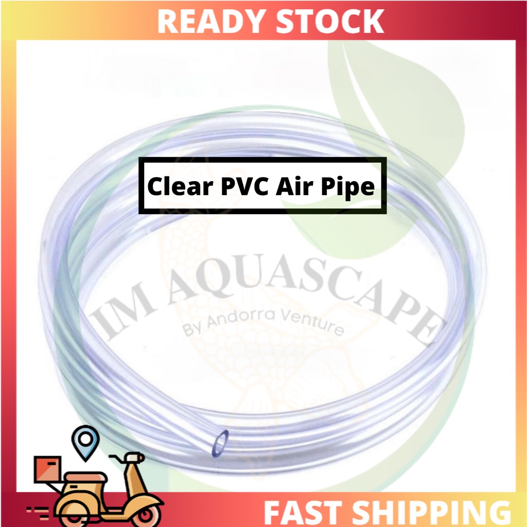 Clear Air Pipe PVC Hose Aquarium Fish Tank Air Hose Tube Paip Angin