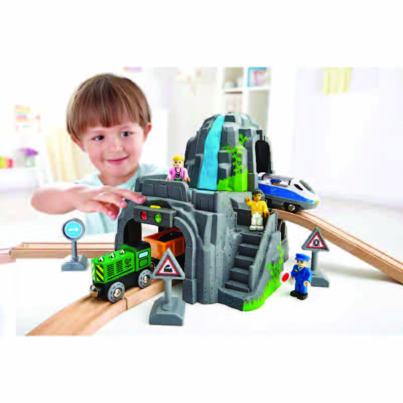 hape mountain train set