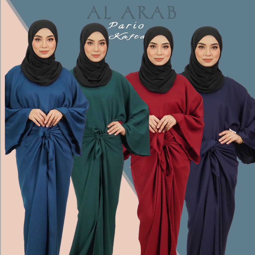 Muslimah Jubah Dress Pario Kaftan Kaftan Pario Ready Stock Free Size