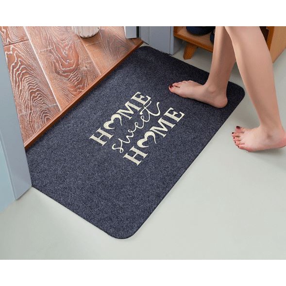 Outdoor & Indoor Welcome Floor Mat Absorbent Entrance Carpet Non-slip Kitchen Floor Mat lapik kaki karpet Door Mat Rug