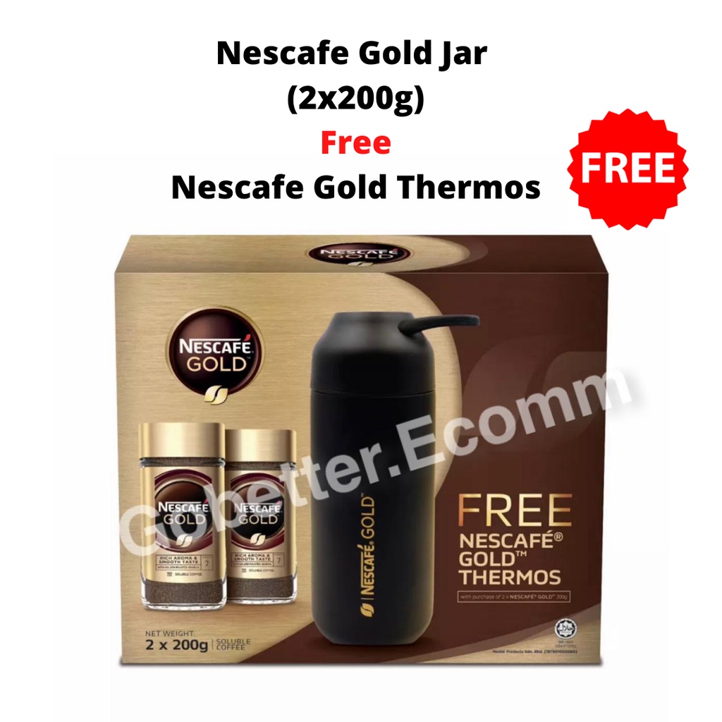 Gold thermos nescafe Nescafé