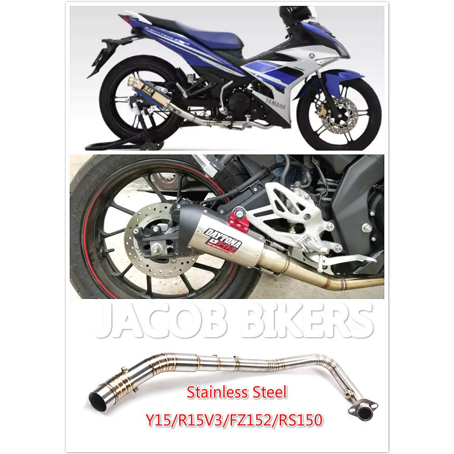 Yamaha Y15 FZ150 R15 V1V3 RS150 NMAX NVX Motorcycle Exhaust Muffler ...