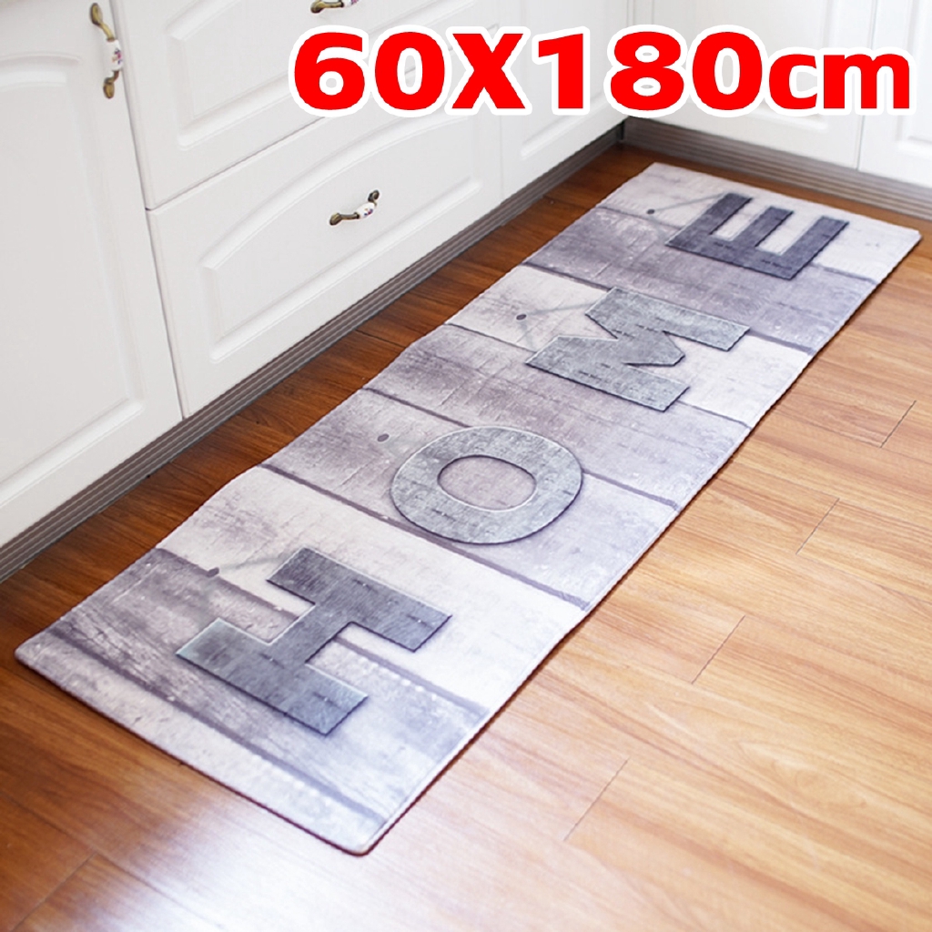 60x180cm Home Non Slip Kitchen Floor Mat Rug Door Large Runner