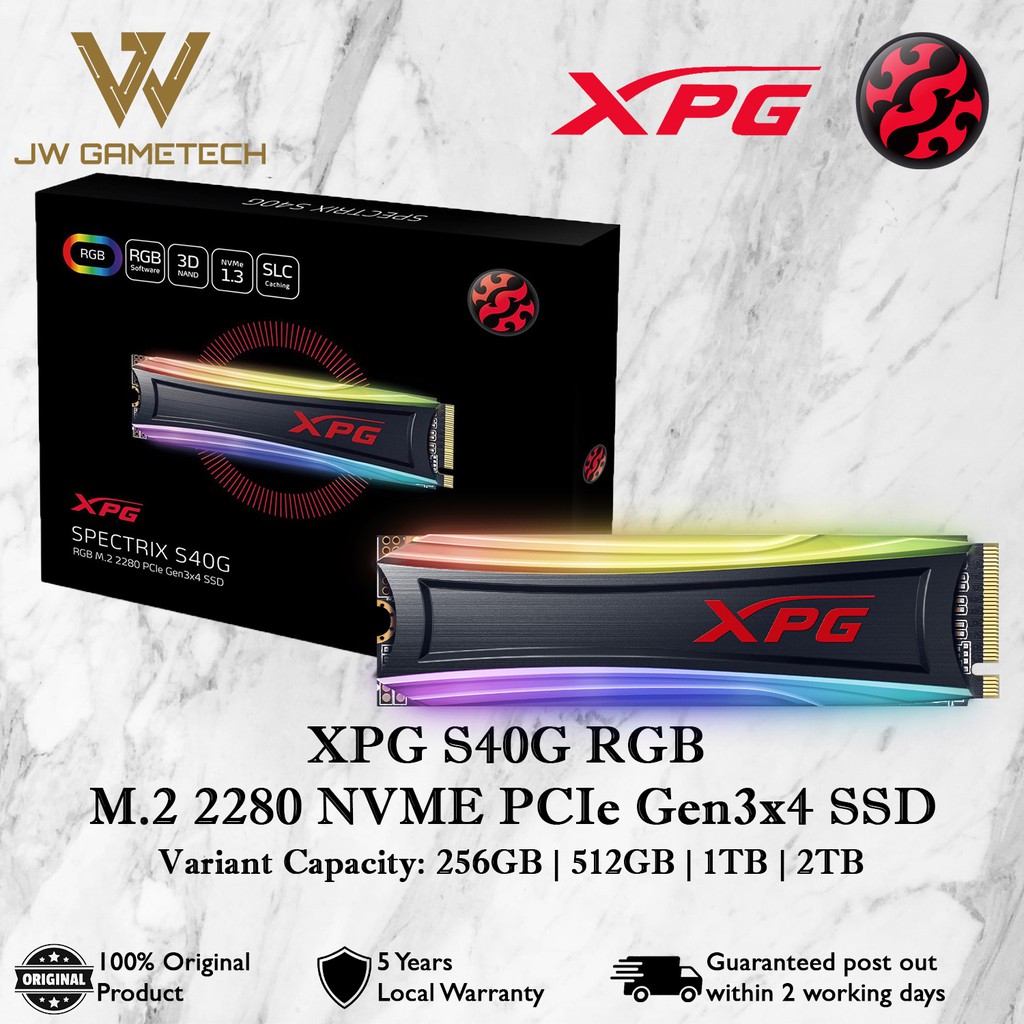 512 гб ssd m 2 накопитель a data xpg spectrix s40g rgb обзор