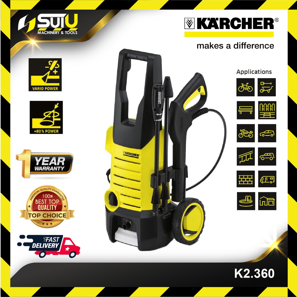 KARCHER K2.360 High Pressure Washer 120 bar Shopee Malaysia