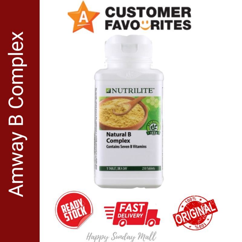 Nutrilite Natural B Complex - 250 Tab Amway Vitamin B | Shopee Malaysia