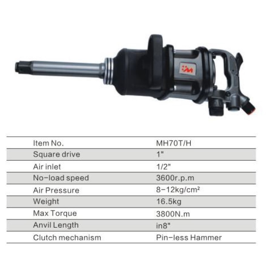 PROFESSIONAL Heavy Duty 1" inch 3800Nm Pneumatic Air Impact Wrench Tire