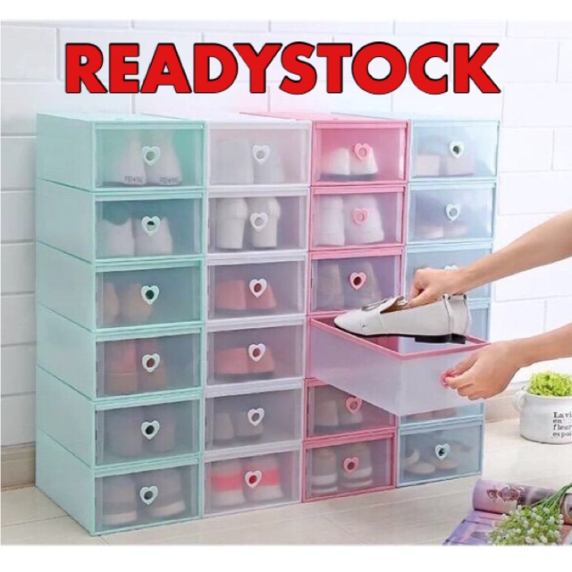 Foldable Pull Out Drawer Plastic Transparent Plastic Shoes Storage