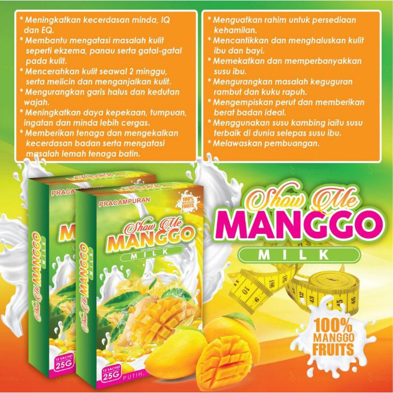 Showme Manggo Milk Original Hq Shopee Malaysia