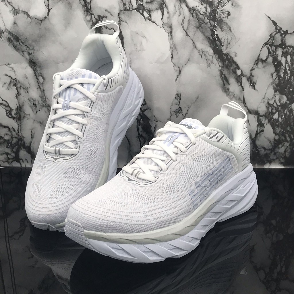 hoka one one white