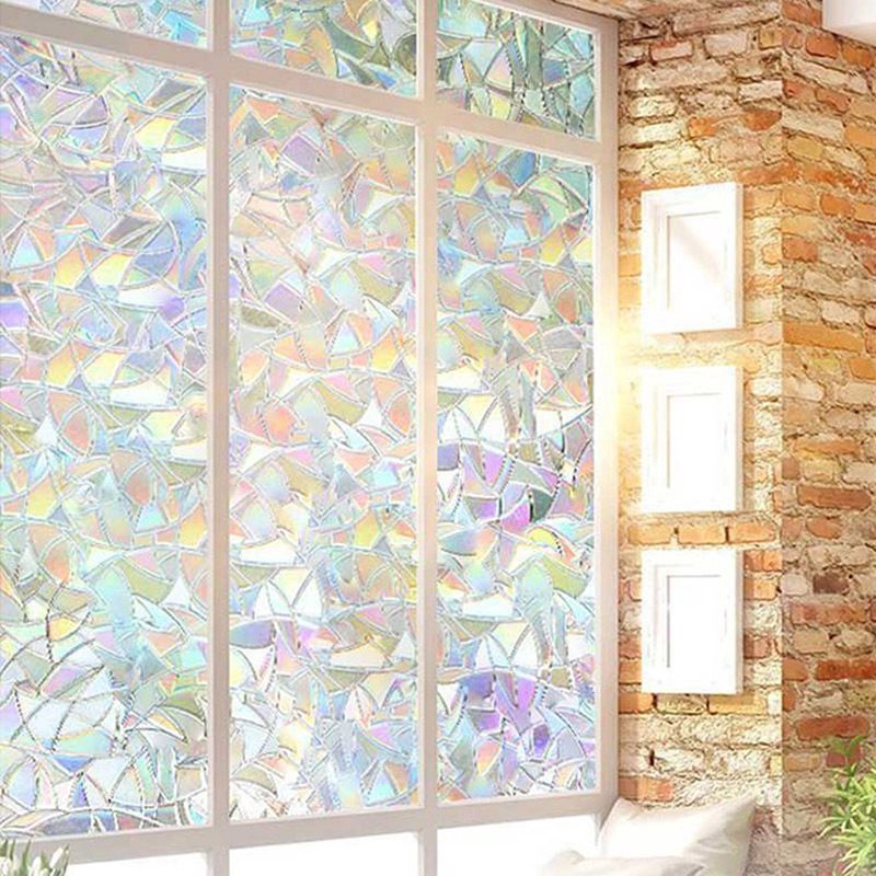 Sg Stock] Rabbitgoo Stained Glass Privacy Window Film, Mosaic Pattern  Static Cling Decorative Window Vinyl, Removable Rainbow Window Tint Film,  Non-Adhesive Iridescent Films For Home Office, X Inches, Furniture |  Stained Glass
