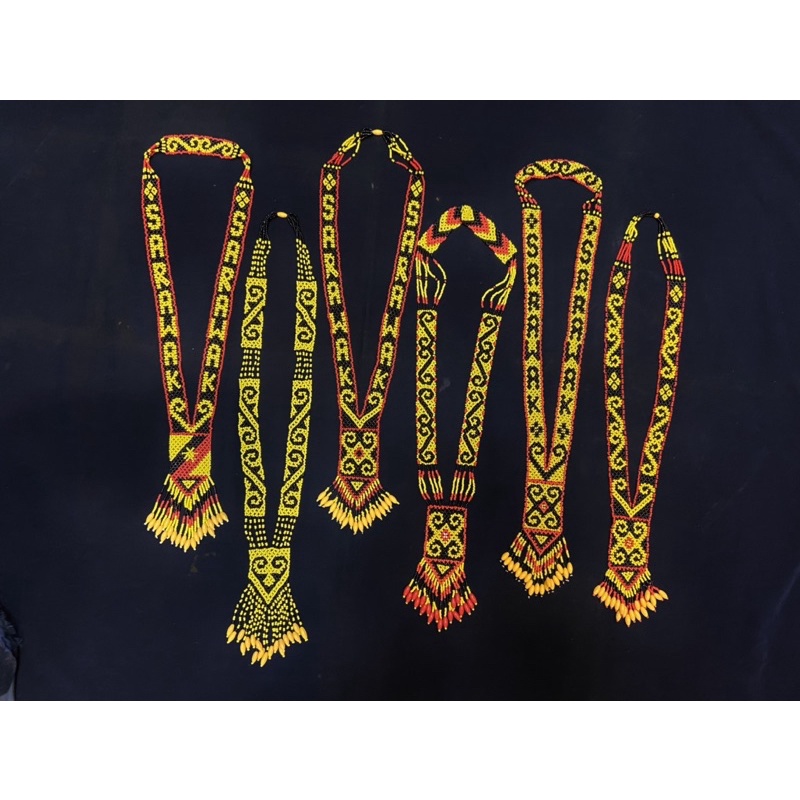 BNsw01 Sarawak Bead Manik Necklace Souvenir Gift Handicraft Kuching Iban Dayak Design