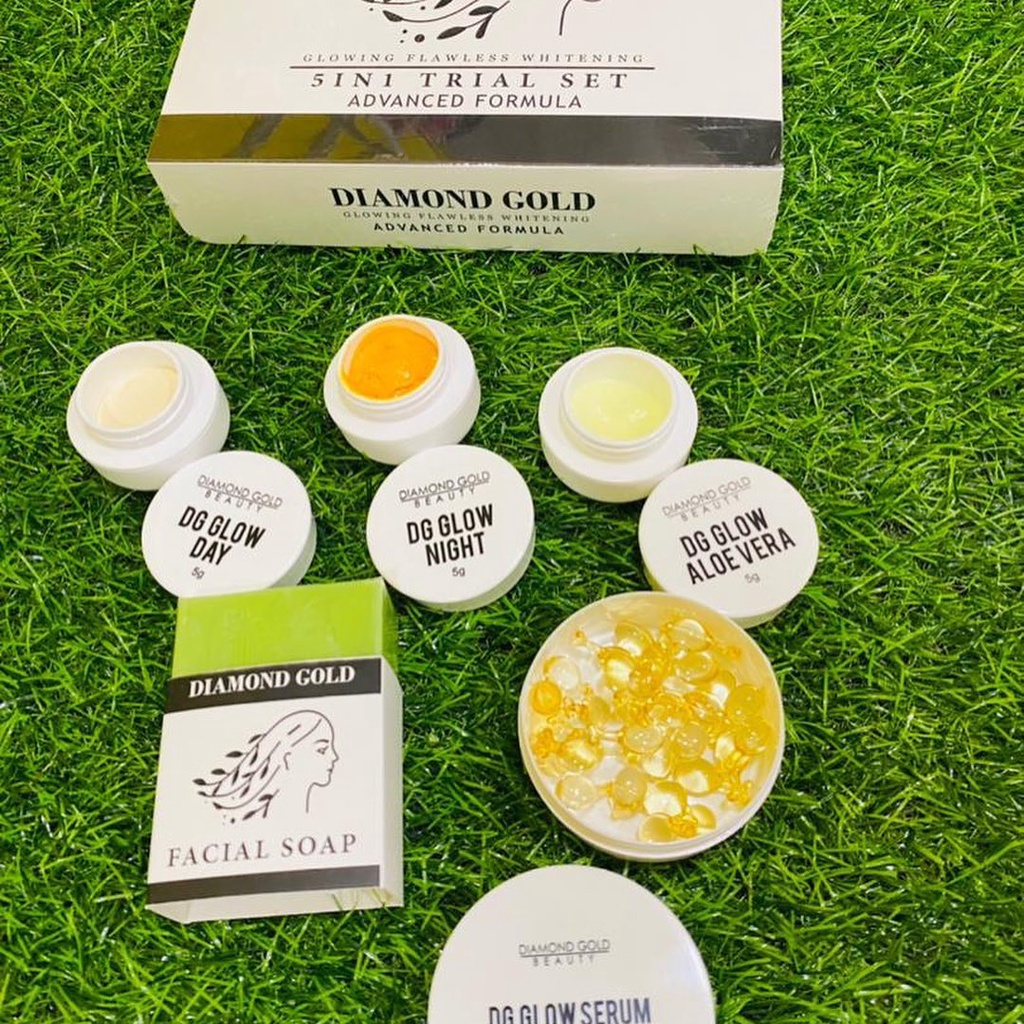 Diamond Gold Dg Skincare Advance Formula Set 5 In 1 Original Hq Shopee Malaysia