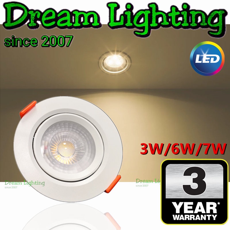 Dream Lighting / Eyeball LED 7W 6W 3W Spotlight Lamp Recessed Lighting Fixture / Spot Light Down Light