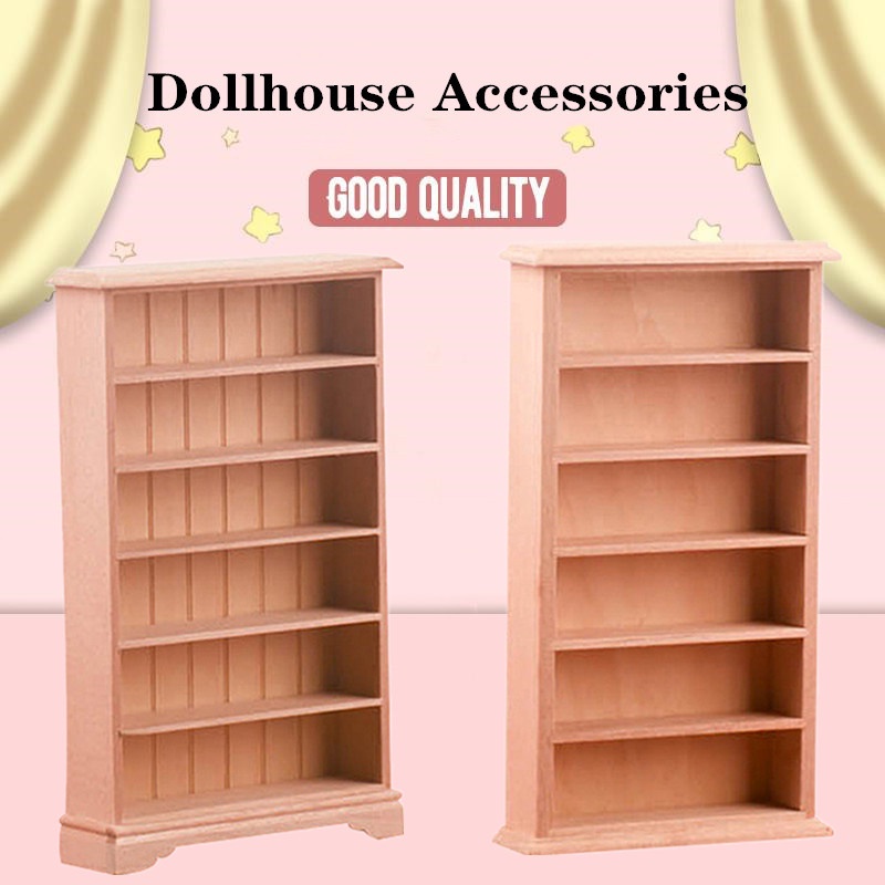 [cxSZDOLL] 1:12 Dollhouse Miniature Bookshelf Locker Furniture Decor Toy DOM