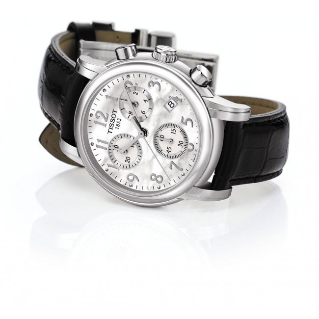 Original Tissot Dressport Chronograph Mother of Pearl Dial Ladies Watch  T050.217.16.112.00 | Shopee Malaysia
