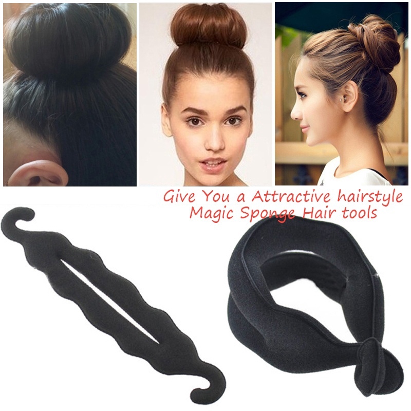 Fashion Salon Foam Bun Curler Hair Clip Magic Sponge Braiders Hairdisk  Hairstyle Maker Tool | Shopee Malaysia