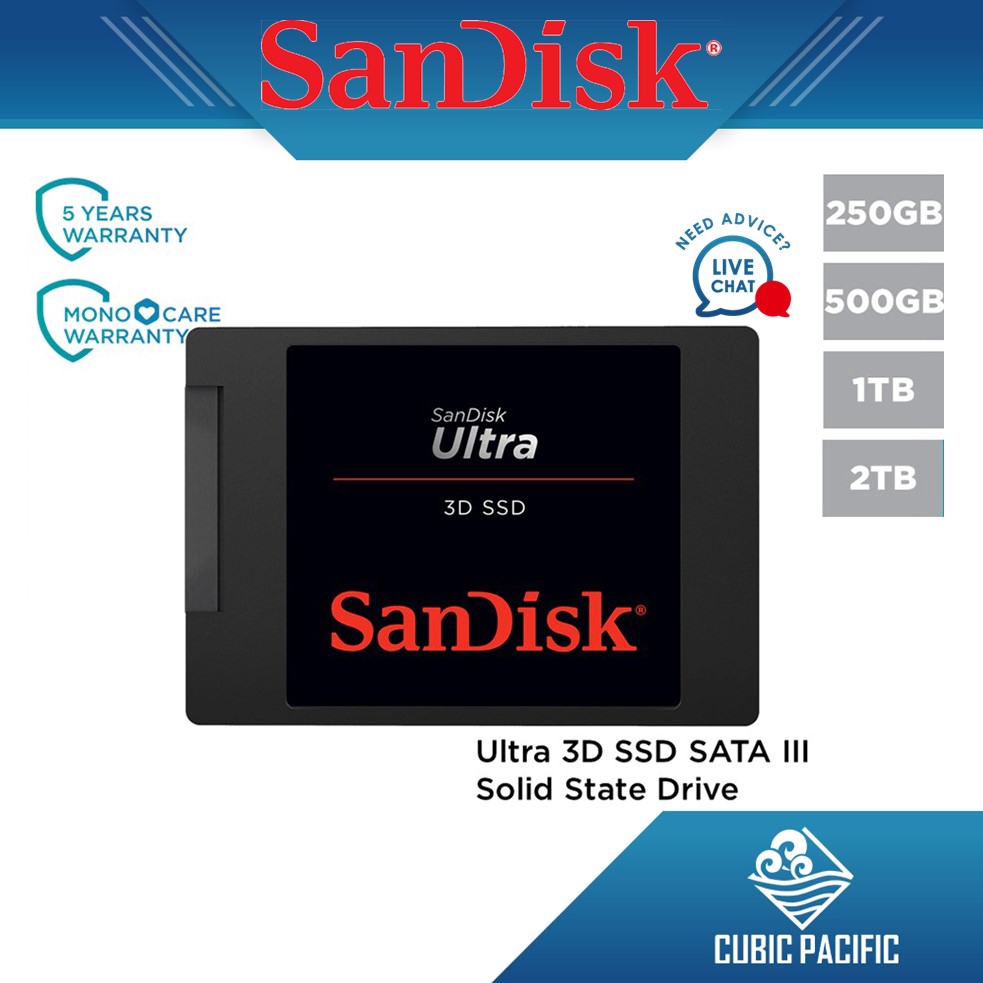 SanDisk サンディスク 内蔵SSD 2.5インチ / SSD Ultra 3D 1TB SATA3.0