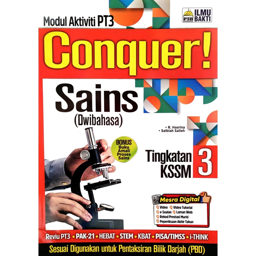 Buku Aktiviti 2022 Conquer Sains Dwihabasa Modul Aktiviti Pt3 Tingkatan 1 2 3 Science From 1 2 3 Penerbit Ilmu Bakti Shopee Malaysia