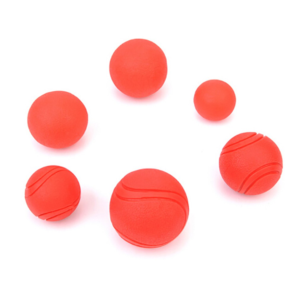 small solid rubber balls