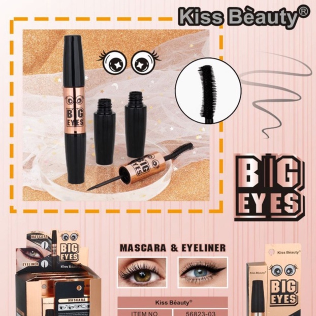 KISS BEAUTY BIG EYES 2IN1 EYELINER & MASCARA Shopee Malaysia