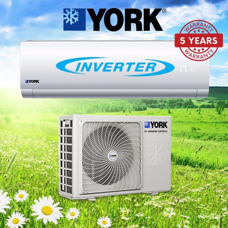 Air-Cond YORK 2.5HP INVERTER R410A Air Conditioner | Shopee Malaysia