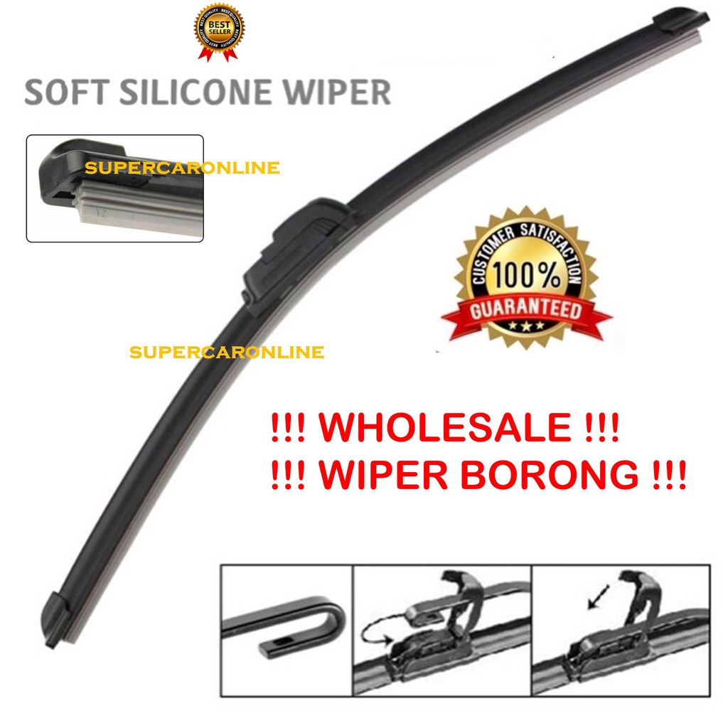 Soft Silicone Car Wiper Perodua Proton Toyota Honda Mazda Nissan ...