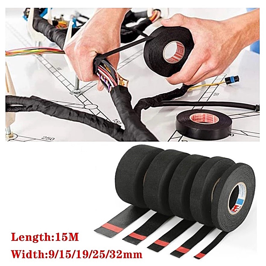 Harness Tape Adhesive Wiring Loom Cloth Fabric Tape Sound Isolation