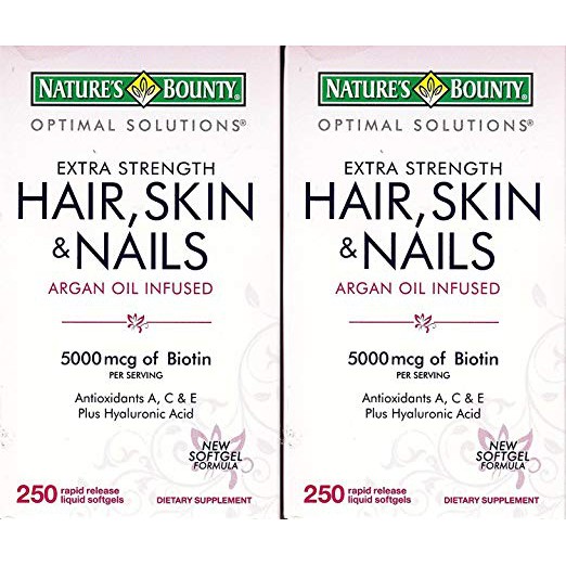 Nature S Bounty Hair Skin And Nails 5000 Mcg Of Biotin 250