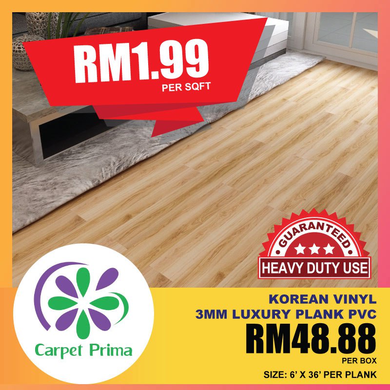 VINYL 100 FROM KOREA /VINYL KOREA 3MM/PVC LUXURY VINYL BOX/PELEKAT