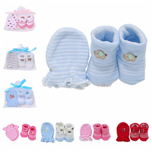 baby mittens and socks