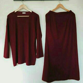  Ready Stock Blouse  top skirt ironless Baju  knit tak  