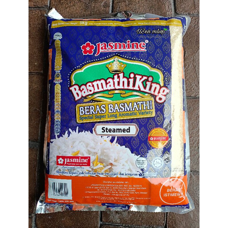 Buy Jasmine Basmathi King Rice Steamed 5kg Seetracker Malaysia