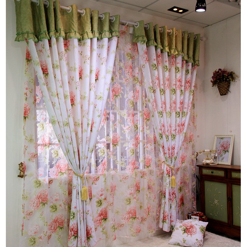 Curtains Drapes Valances Home Garden Romantic Butterfly Print