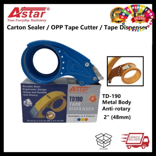 ASTAR Packing Metal Tape Dispenser TD190 / Pita Dispenser (2 inches ...