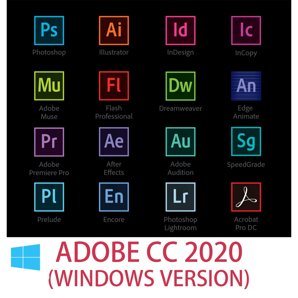 New Adobe Cc All In One Full Package Windows Version Shopee Malaysia