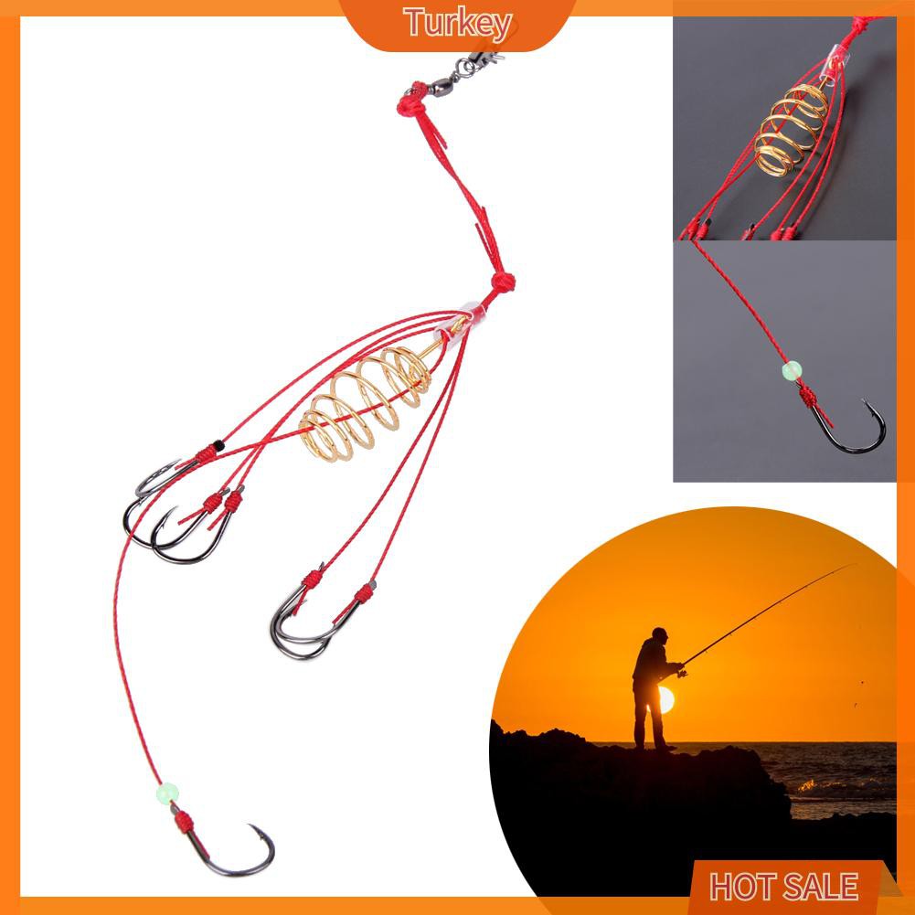 Tk 4pcs 6 8 10 12 Explosion Fishing Hooks Pack Tackles With Barb Shopee Malaysia