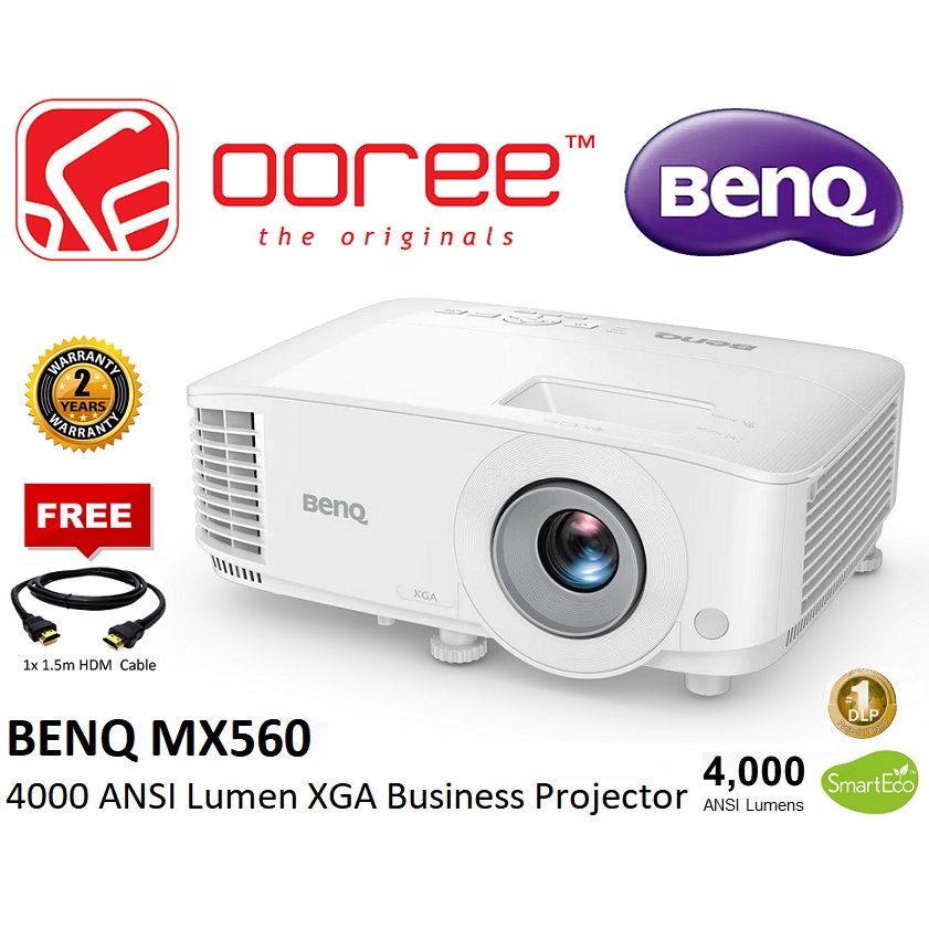 BENQ MX550 3600 LUMENS / MX560 4000 LUMENS DLP PROJECTOR XGA 1024x768